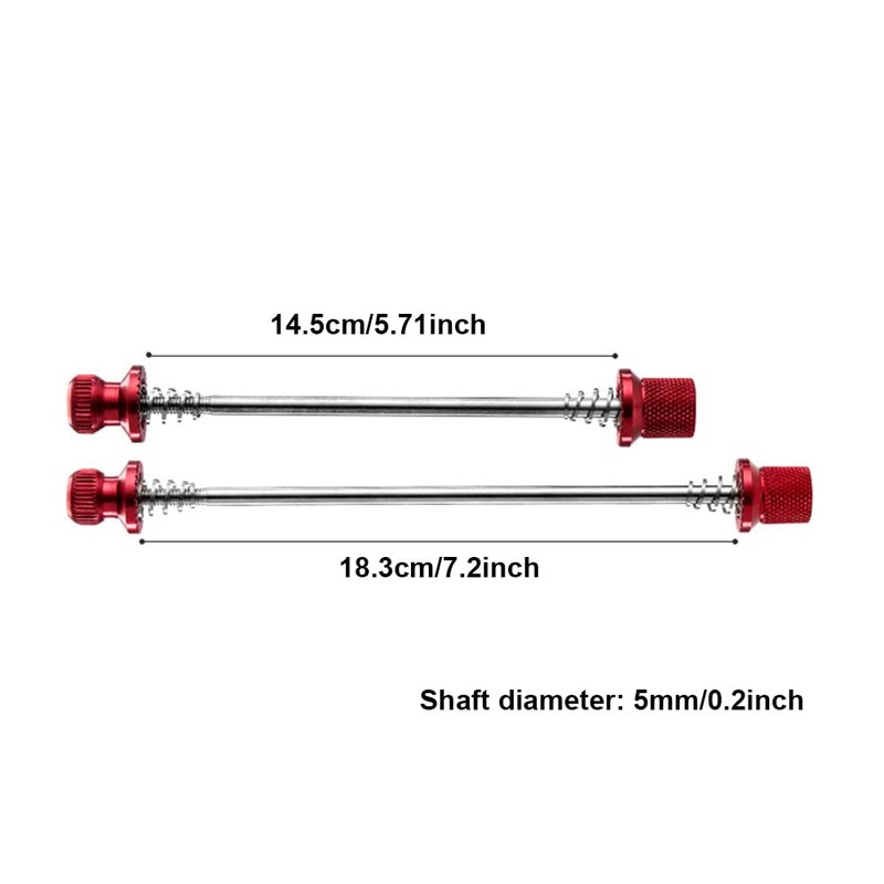 Riloer Bicycle Skewer Set, Ultralight Anti-Theft Quick Release Aluminium Alloy
