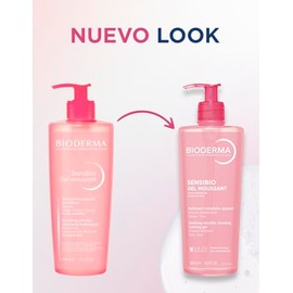 BIODERMA, Limpiador Facial, Sensibio Gel Moussant, Gel Micelar para Piel Sensible, Hidratacin al instante, 500 ml