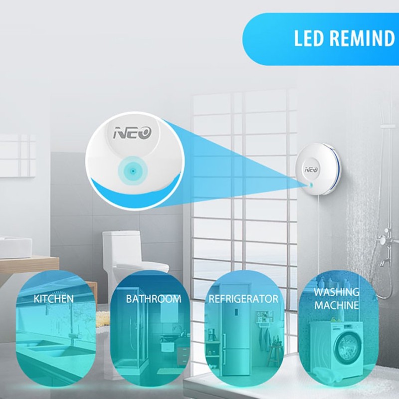 NEO Z-Wave Plus 700s Water Leak Sensor, Smart Water Detector