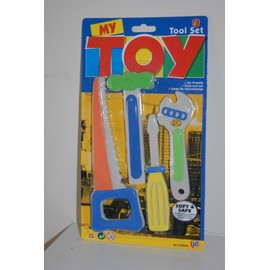 My Toy Tool Set : - Soft and Safe : - Saw, Hammer Screwdriver, Wrench