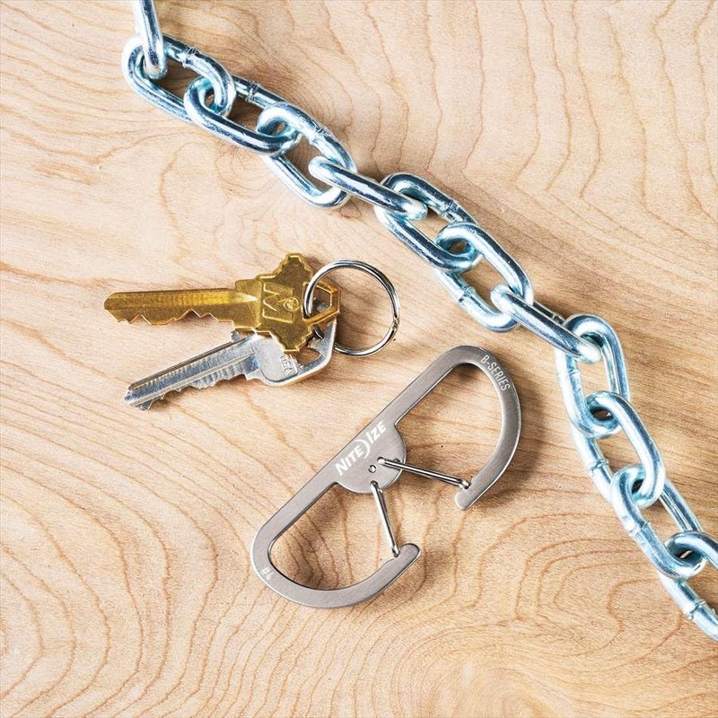NITEIZE B Carabiner #4 Stainless Silver
