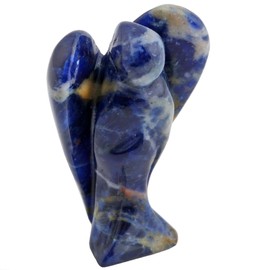 Nupuyai Angel Gemstone Guardian Angel Figurine Crystal Pocket Angel Healing Stone Talisman Lucky Charm Angel Statue Fengshui Decoration