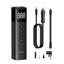 UGREEN Tyre Inflator Digital Car Tyre Pump 150 PSI 12V Tire Inflator With Inflation Tire Pressure Detection LED Light Portable Air Pump for Car Tires and Other Inflatables