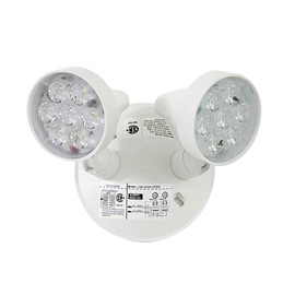 TANLUX Emergency Remote Head Lighting, Double Head Emergency Light, Multi Voltage 6V to 24 Volt Input, 2 by 5 Watts, 2 by 400 Lumen Output, No Battery Inside