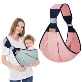IKOPFLN Baby Newborn Baby Sling Baby Carrier Adjustable Buckles Baby Carrier Soft and Breathable Baby Sling Newborn Baby Carrier for Toddlers up to (Pink), a