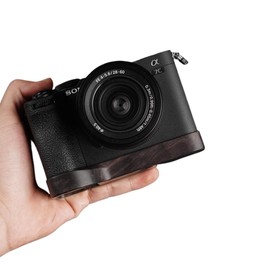 All Wood Wooden Camera Hand Grip Baseplate Base Protecter Handmade Light Weight for A7CII A7CR A7C II R