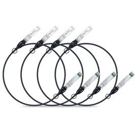ipolex 10G SFP+ Copper Cable, SFP+ DAC, 10GBASE-CU Direct Attach Cable, 10Gb/s Passive Twinax Cable Compatible for Cisco, Ubiquiti, Meraki, Mikrotik, Intel and More. 1 Meter, 4-Pack
