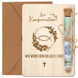 EOPUOZS Wish Fulfiller Money Gift, Money Gift Packaging with Test Tubes, Funny Money Packaging for Girls Boys, Ideal for Birthday, Wedding, Christmas (For Confirmation)