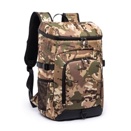 Laripwit Cooler Backpack 40 Cans Insulated Backpack Tactical Cool Bag Rucksack for Men Women Leak-Proof for Picnic, Work, Camping, Beach, Camo