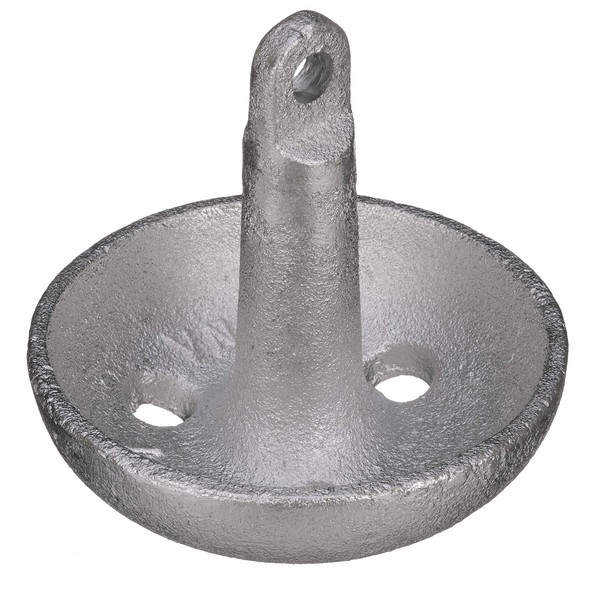 Attwood 9942-1 Cast Iron Steel Mushroom Anchor, 10-Pounds, Aluminum-Plated Silver Finish