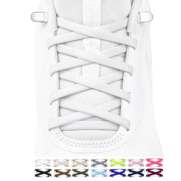 Stepace 2 Pairs Elastic No Tie Shoe Laces for Sneakers,