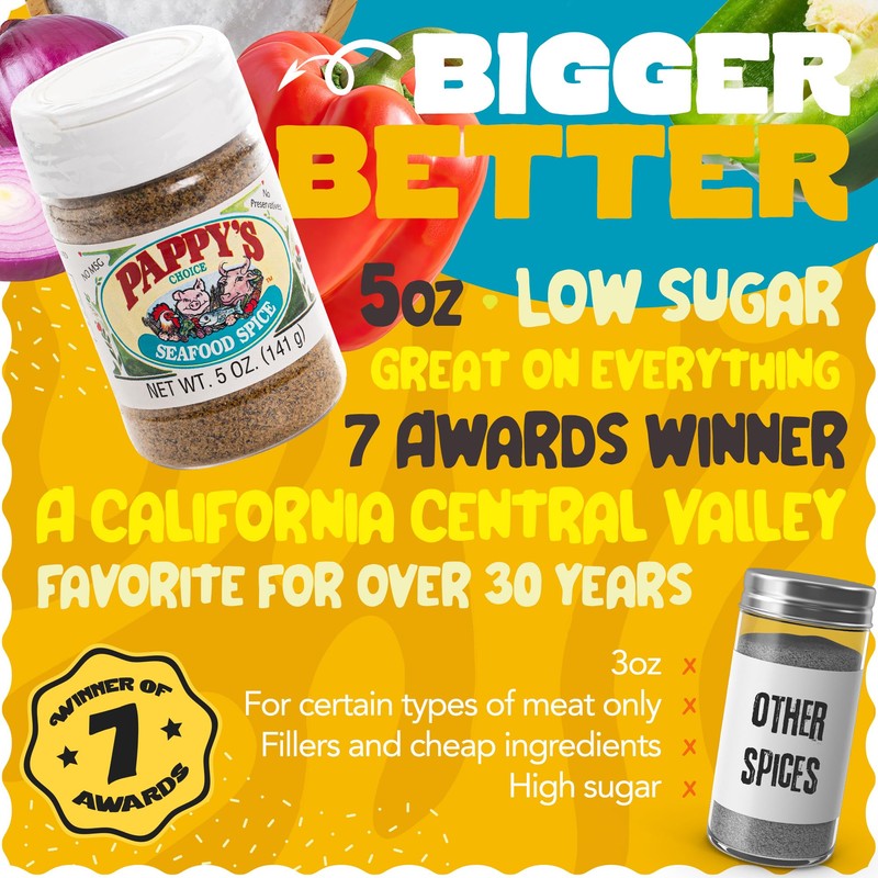 Pappy's Seasonings (Seafood Spice, 5oz)