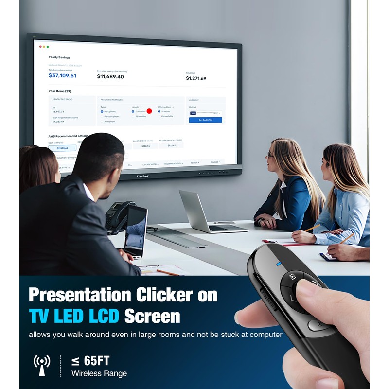 Presentation Clicker PPT Slide Clicker on TV LED LCD Screen,