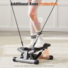 ZJMTOCYU Portable Mini Stepper with Resistance Bands for Full Body