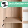10 Pairs Push in Plinth Fasteners Hidden ABS Press Fit