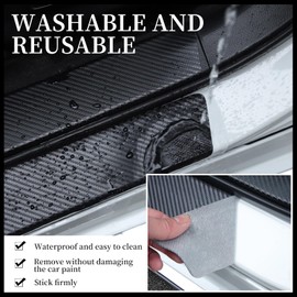 QTTRPCU Pack of 9 car door sill protectors, door sill and door sill protection, door sill protection, scratch protection, abrasion and strong adhesion resistance for door sills