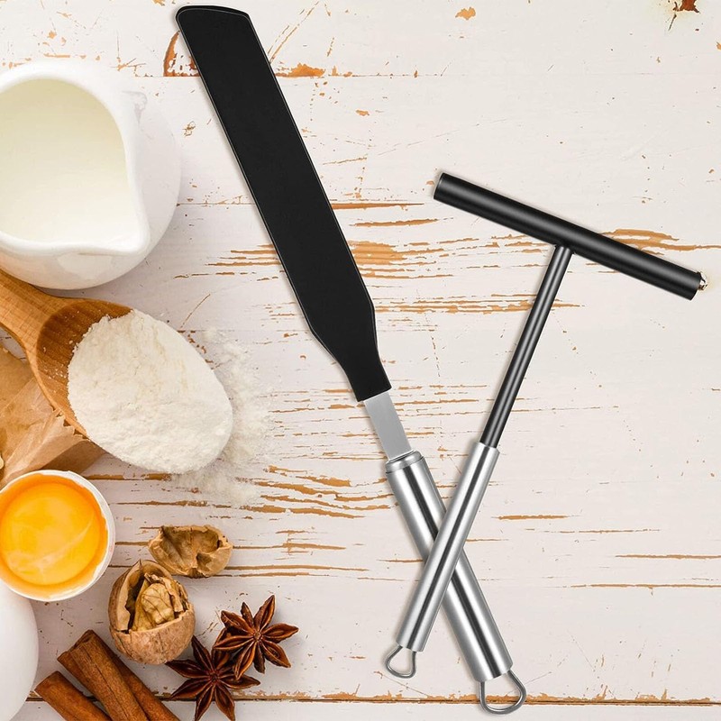 FCSNJH Crepes distributor, crepe spatula, crepe accessories, crepe pan, crepe