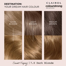 CLAIROL COLOUR STRONG PERMANENT HAIR DYE - 7.0 DARK BLONDE