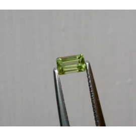 Peridot octagon loose faceted natural gem 5x3mm