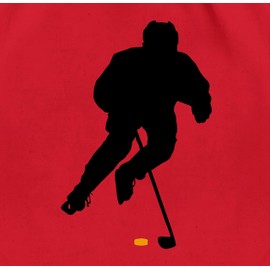 Shirtracer - Gym Bag Backpack - Ice Hockey Player, 4 Red