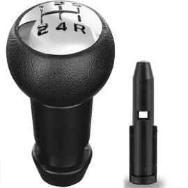 Juttzzei Peugeot 5-speed gear knob, car gear knob, manual with adapter for 106 107 206 207 301 306 307 308 2008 3008 5008 Citroen C2 C3 C4 B6 B9 gear knob, Peugeot 206 gear knob