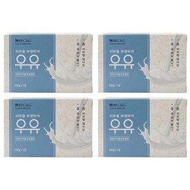 [Lungs_62] Dongsan Milk Soap Face Soap 100g X 4 Pack (46393958) / [룽스_62]동산 우유비누 세수비누 100g X 4입 (46393958)