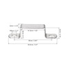 uxcell U Shaped Connector Bracket 18 x 41.5mm 304 Stainless