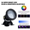 Lychee Waterproof Underwater Spot Lights, Remote Control Amphibious Change Color