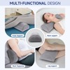Inflatable Half Moon Pillow for Legs, Knees & Back -