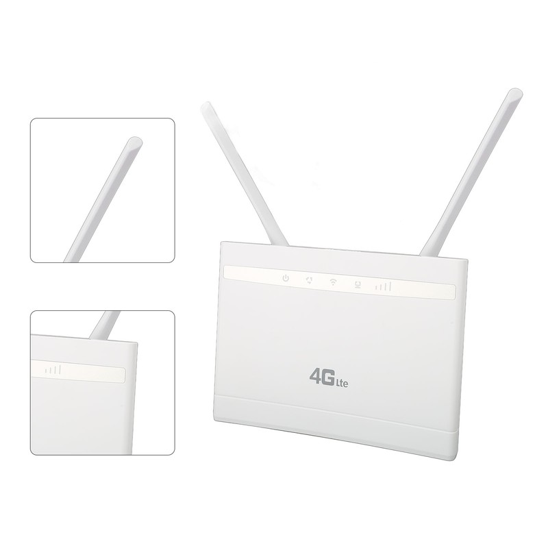 4G CPE Router 4 Antennas 3 Internet Interfaces 300Mbps Wireless