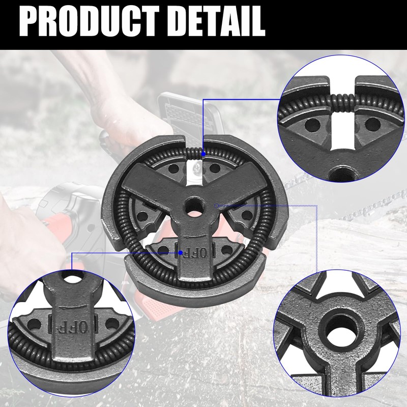 Yutacorex Chainsaw Clutch kit for Ryobi RY3714, RY3716, RY3818 Chainsaw