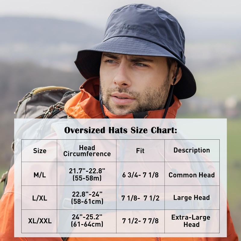 Comhats Waterproof Winter Bucket Hats for Men Women Warm Fleece