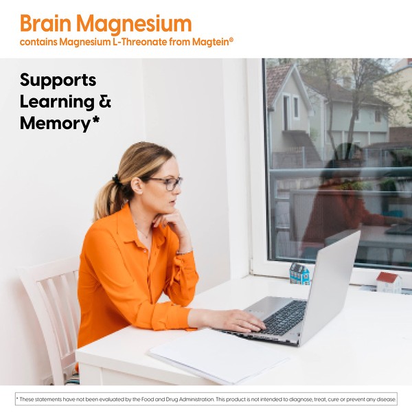 Doctor's BEST Doctor's Best, Brain Magnesium Vegetable Capsules, 90 Count