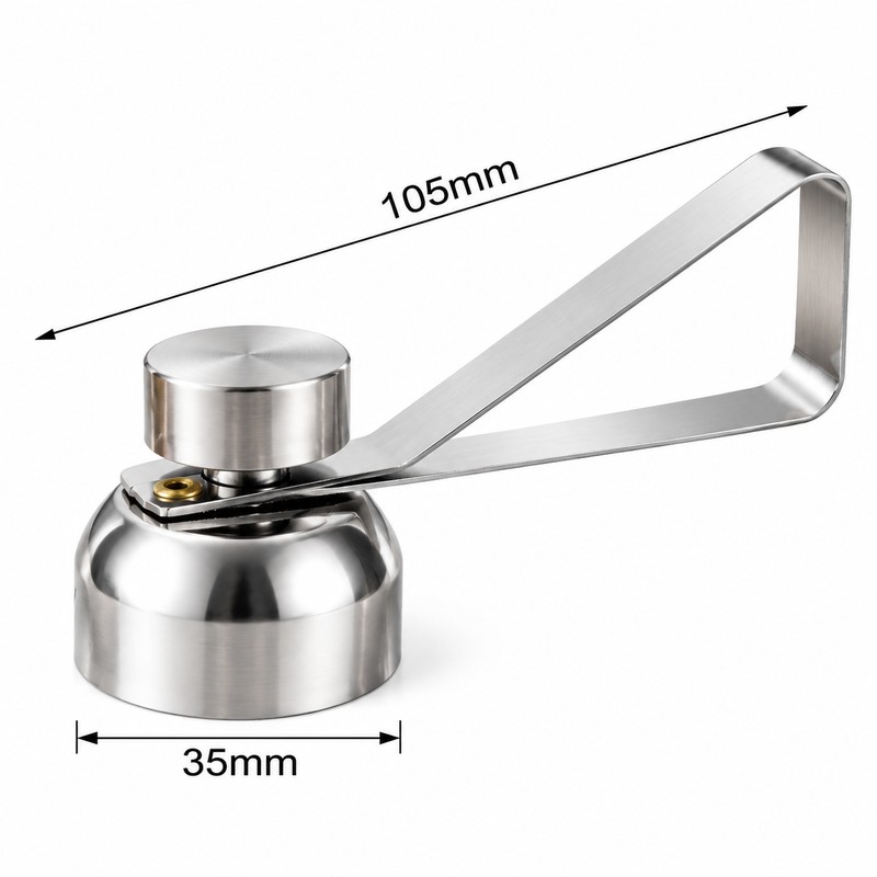 Stainless Steel Egg Topper for Soft-Boiled Eggs – Manual Eggshell