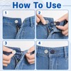 44-Pack Elastic Button Extenders for Jeans and Pants