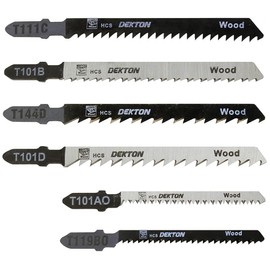 DEKTON DT80925 Jigsaw Blade Set, Black/Red, Set of 10 Piece