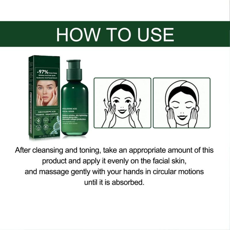 Bluemega Suero Facial Rejuvenecedor Reafirmante para Todo Tipo de Piel
