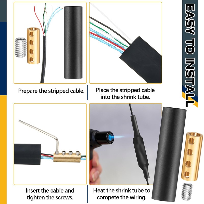 Relaxweex 15 Sets Underground Wire Splice Kit Suit for Wire