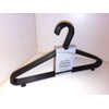 HABIT Premium Black Plastic 8 Coat Hangers - Wardrobe Organiser