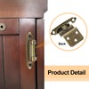 sourcing map 3/8" Inset Cabinet Door Hinges, 6 Pcs Self
