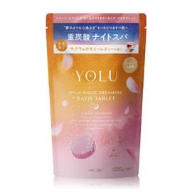 【26 Spring Limited】YOLU ヨル Treats Spring Calm Night Dreaming Bath Tablets, Bath Additive, Bicarbonate, Carbonate Bubble, Dry Skin