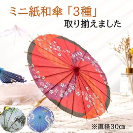 NOELAMOUR Mini Japanese Umbrella, Mini Paper Umbrella, Decoration, Japanese Umbrella, Paper Umbrella, Mini Figurine, Interior Decoration, Photography Supplies, Diameter 11.8 inches (30 cm), Set of 3
