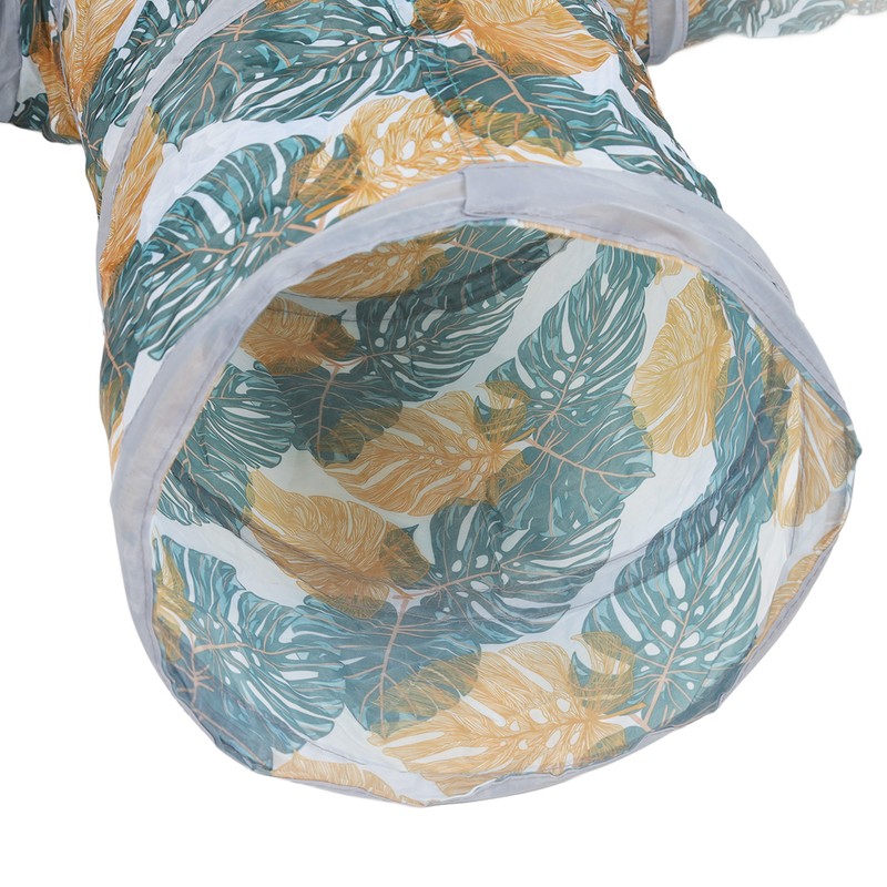 Cat Tunnels Collapsible Printed 4 Way Cat Tube with Storage