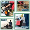 Black Plastic Builders Bucket 3 Gallon 14 Litre Water Mixing