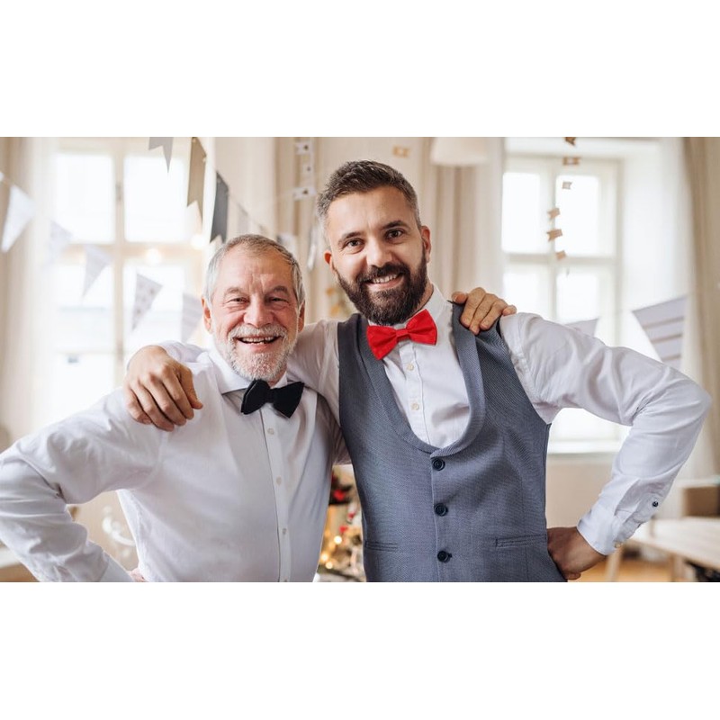 AidShunn Bow Tie for Men, Adjustable Formal Neck Bowtie Men's