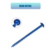 LUPANTER #8×1 Inch Pocket Hole Screws,500 Pcs,Exterior Wood Screws for