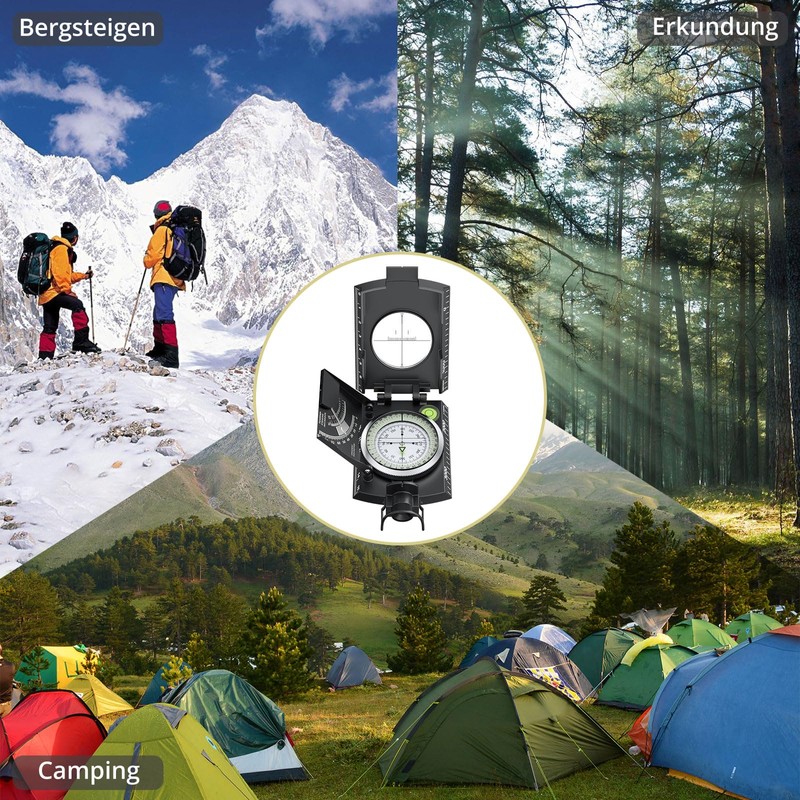 Anbte Military Compass with Clinometer, Professional Marching Compass IP65 Compass