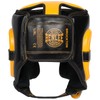 Benlee Brockton Leather Headguard Black/Yellow L/XL
