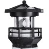 Outdoor Solar Power Rotating LED Light Landscape Lamp Garden Courtyard