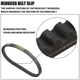 MRELC 139QMB Reinforced 669-18-30 Racing CVT Drive Belt Compatible with GY6 49cc 50cc， Roketa Baja Tank Jmstar Taotao Jonway Vespa Chinese Scooter Moped ATV (Pack of 1 V-Belt)